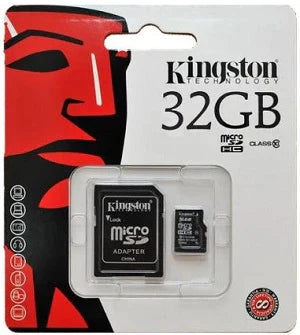 Kingston, Class 10, Memory Card, 32GB, Black.