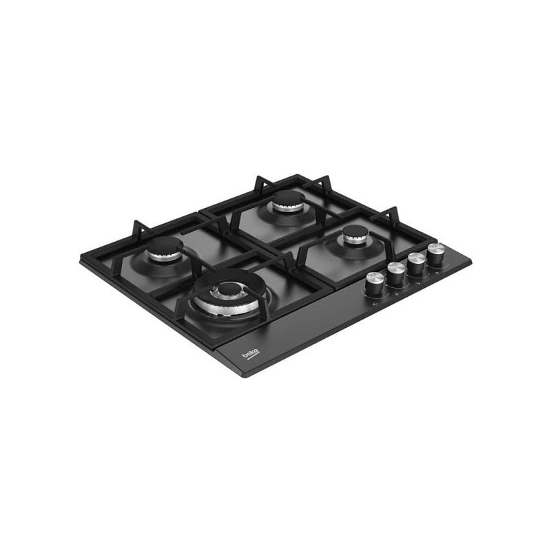 Beko Built-In Hob Gas 60 Cm 4 Burner Black HIAW 64225 BX.