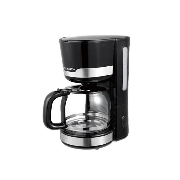 تورنيدو، TCMA-1015-B، صانعة قهوة، 1000 واط، أسود.