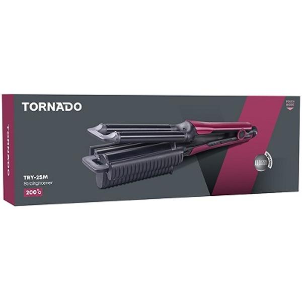 Tornado, TRY-2SM, Curling Iron for Waving hair, Ceramic Plates, Maroon.