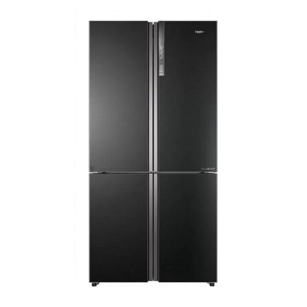 Haier Refrigerator 4 Doors 690 Liter Inverter Glass Black HRF-690 TDBG