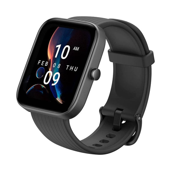 Amazfit Bip 3 Pro Smart Watch for Android iPhone, 4 Satellite Positioning Systems, 1.69" Color Display, 14-Day Battery Life, 60+ Sports Modes, Blood Oxygen Heart Rate Monitor, Water-Resistant(Black)