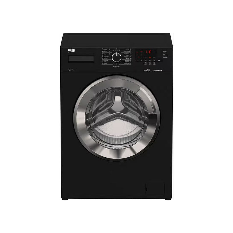 Beko Washing Machine Front Loading 7 Kg Black Inverter WTV 7512 XBCI.