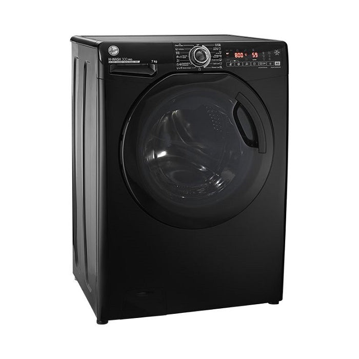 Hoover, H3WS17TMF3B-ELA, Washing Machine, 7 Kg, Black.