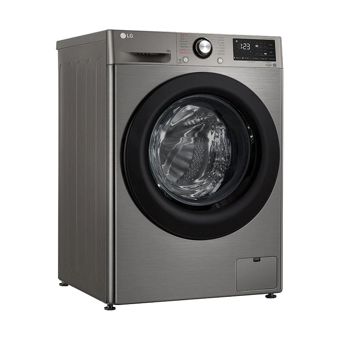 LG, F4R3VYG6P, Washing Machine, 9 kg, Silver.