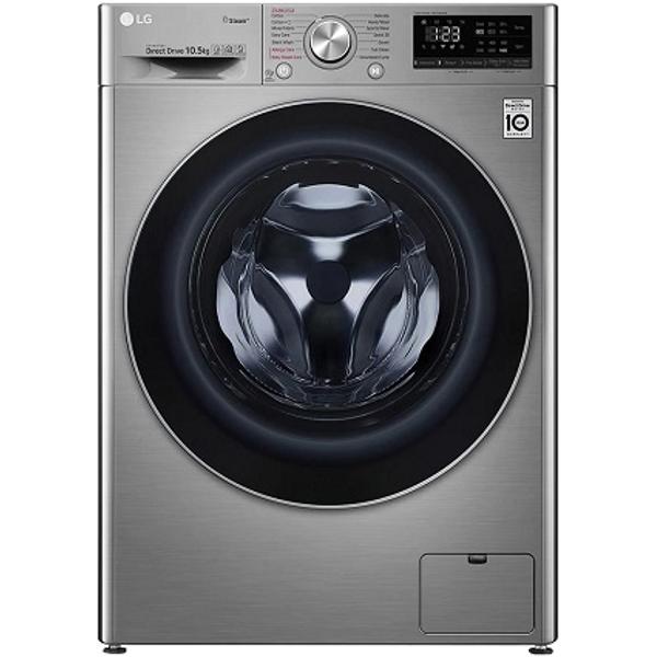 LG, F4V5RYP2T, Washing Machine, 10.5 Kg, Silver.