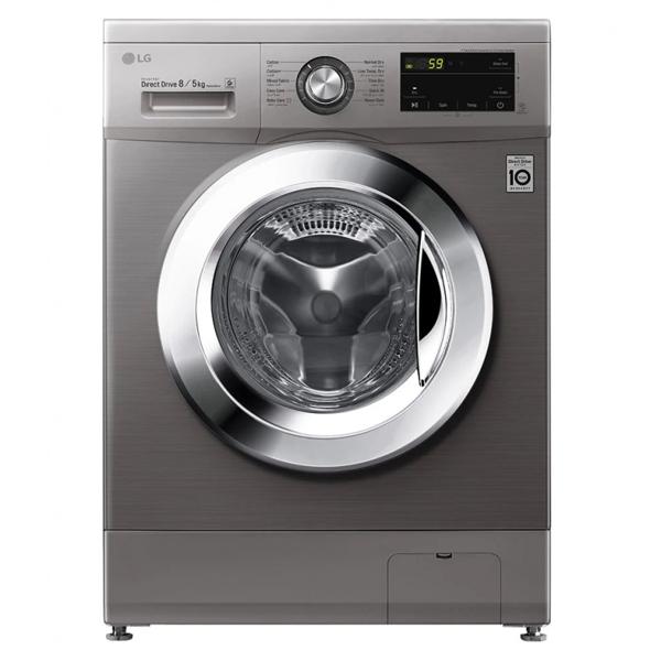 LG, F4J3TMG5P, Washing Machine, 8 Kg, Silver.