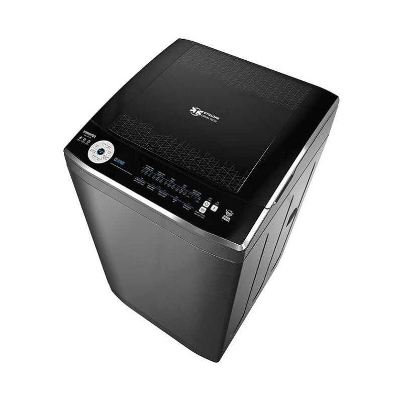 Tornado Washing Machine Top Loading 13 Kg Dark Silver TWE-TLN13RDS.